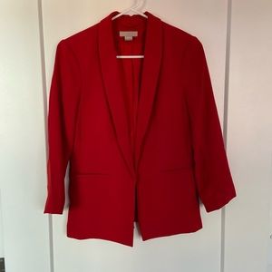 Red H&M Blazer (Size 4)
